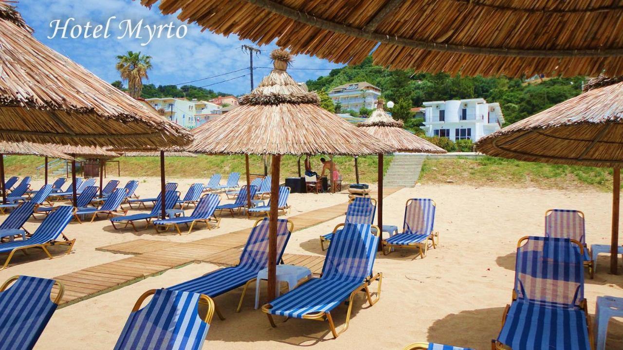 Mirto Beach Hotel & Restaurant Paralia Vrachou Zewnętrze zdjęcie